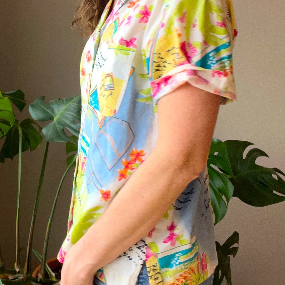 Vintage 90’s Hawaiian Camp Shirt - Picture 3 of 8